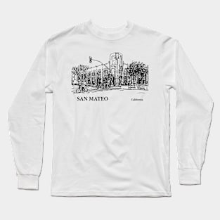 San Mateo California Long Sleeve T-Shirt